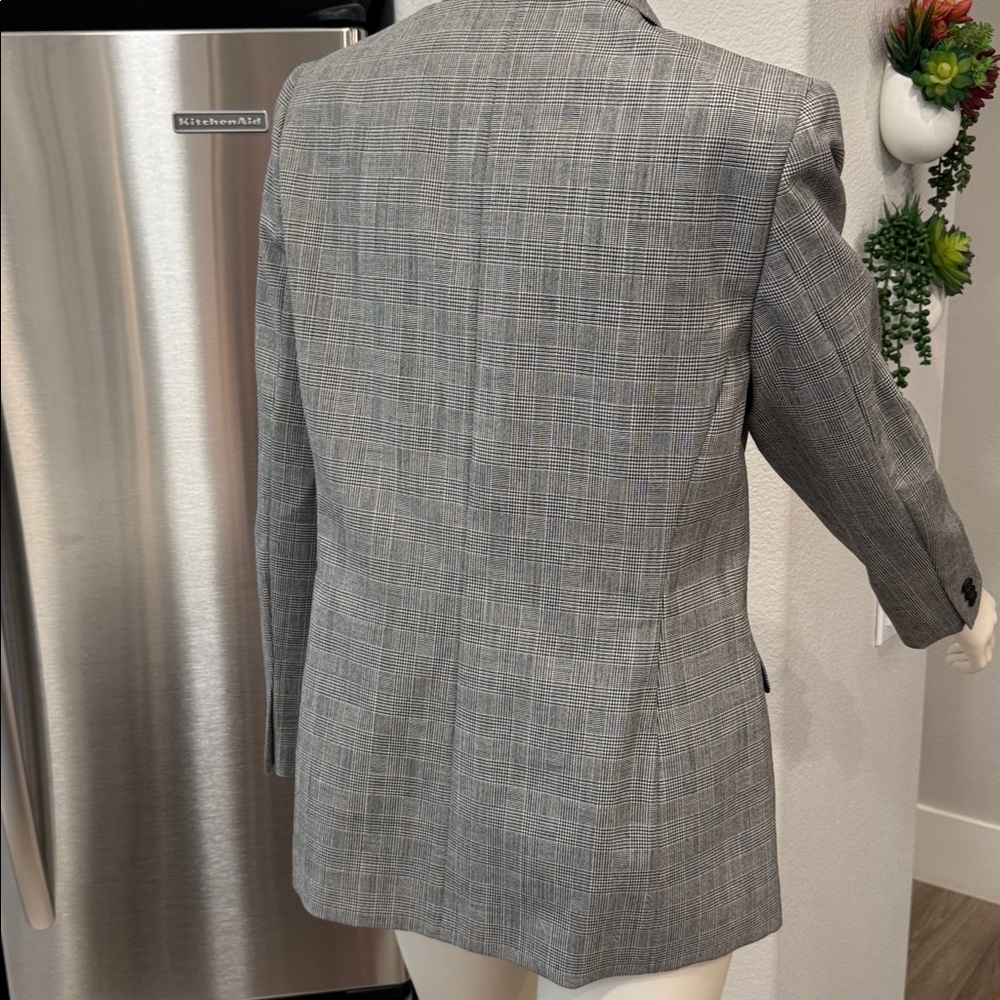 Pendleton Classic Gray Checkered Blazer Women’s S… - image 5